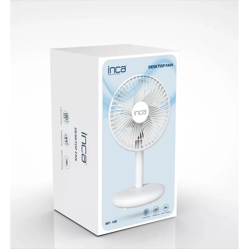 Inca IMF-14B Table Fan, White