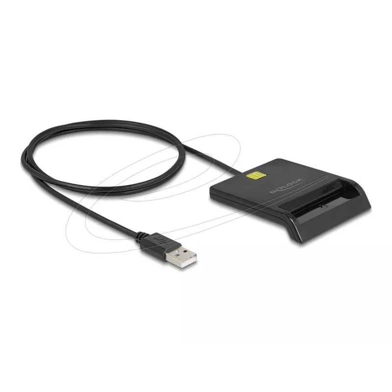 Smart Card Reader DeLOCK 91724 USB Type-A Black