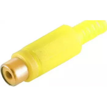 ShiverPeaks S/CONN maximum connectivity Cinch coupling — yellow, gold-plated contacts (51500-YG)