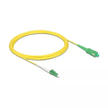 DeLOCK 83865 InfiniBand fibre optic cable 5 m LC SC OS2 Yellow