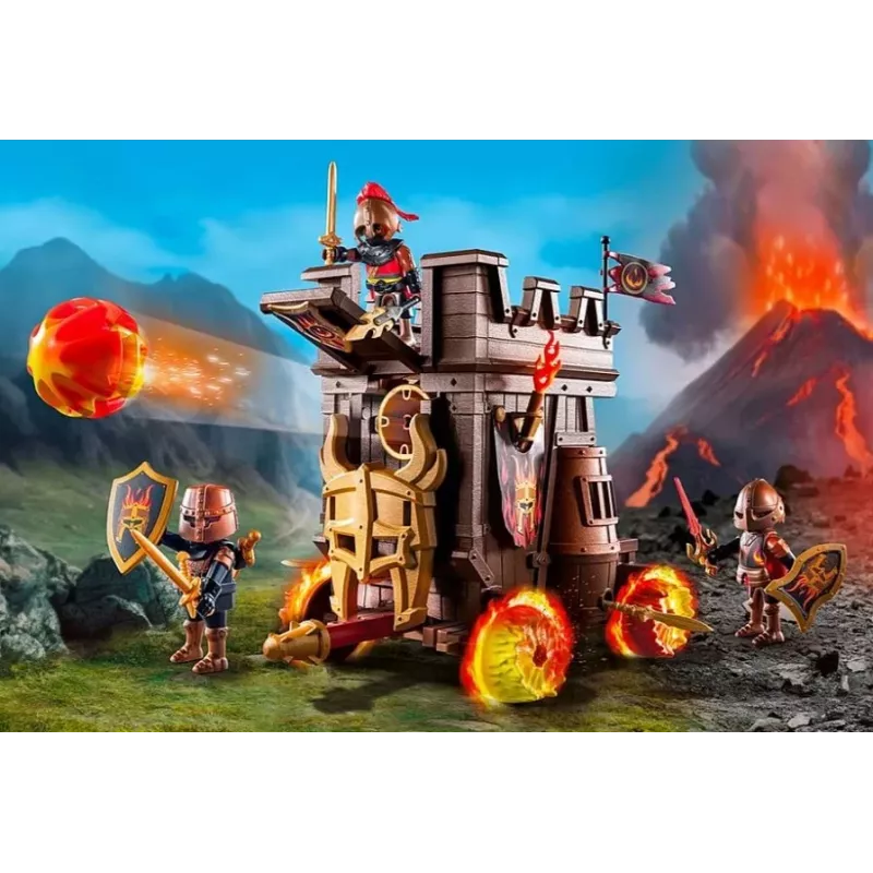 Figures set Novelmore 71643 Battle wagon with fire cannon