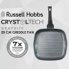 Griddle Russell Hobbs RH01861EU7 28 cm Crystaltech – non-stick cooking surface, flat griddle pan