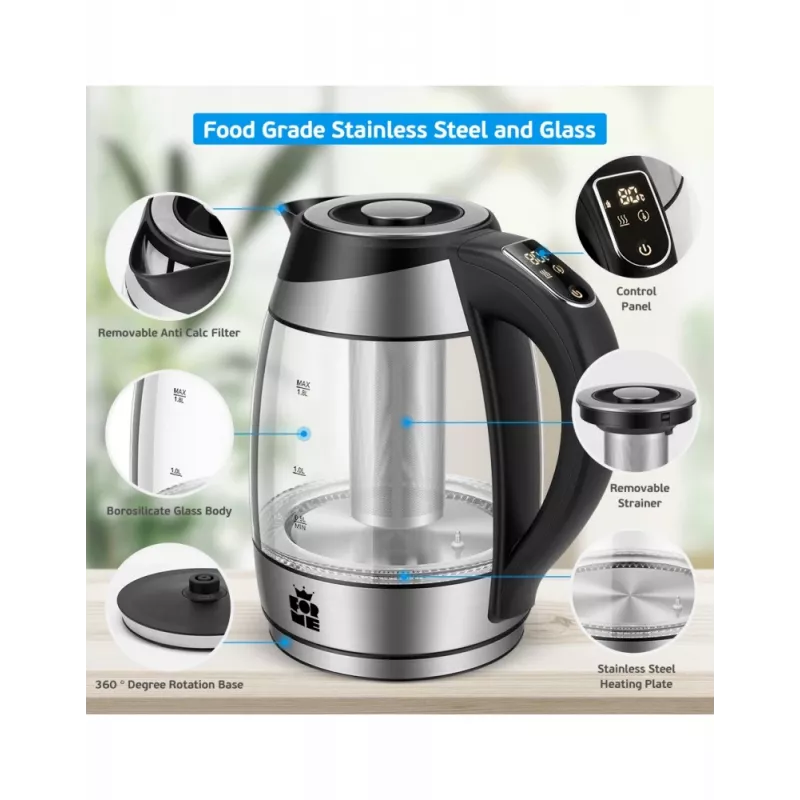 Electric kettle Forme FKG-448 1.7L 2200W Black