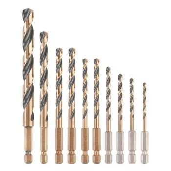 Metal drill bit set DeWalt DT20620-QZ 10 pcs HEX 1/4