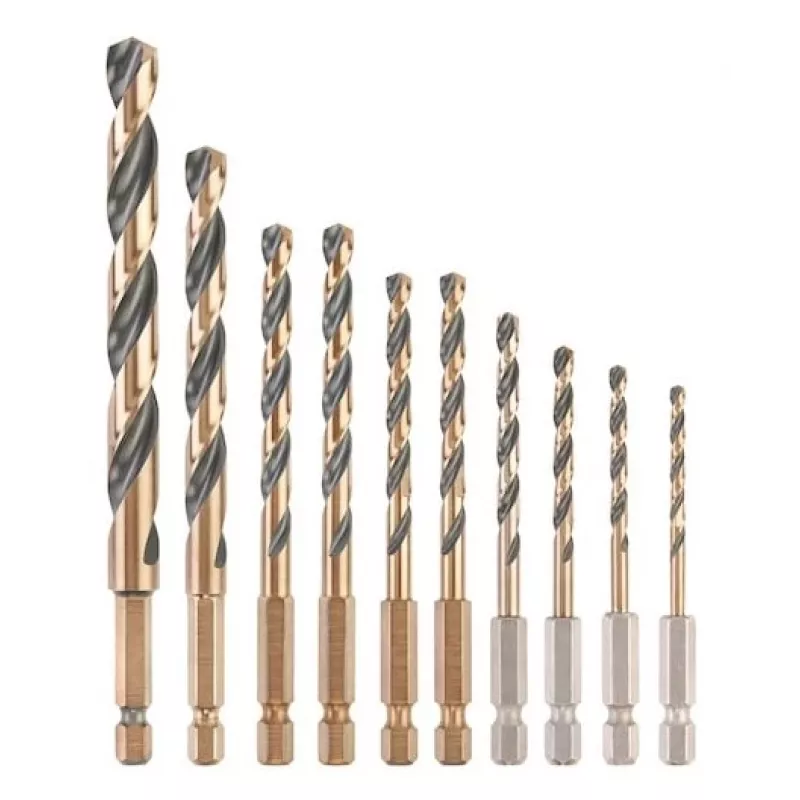 Metal drill bit set DeWalt DT20620-QZ 10 pcs HEX 1/4