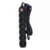 Esperanza ELK218K power extension 3 m 6 AC outlet(s) Indoor Black