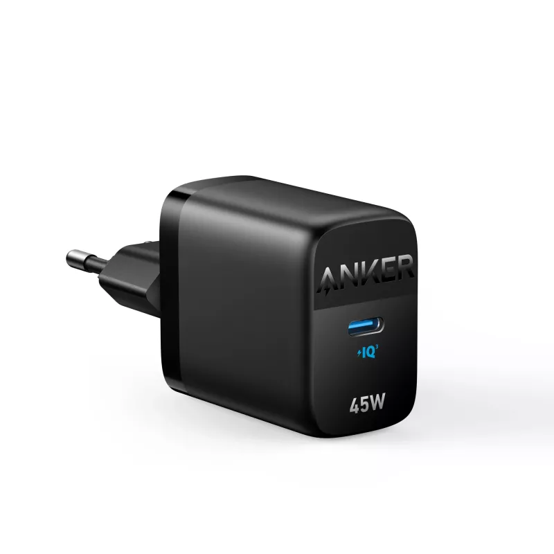 Indoor AC Charger Anker 313 A2643G11 — 45W USB‑C, Black, Universal