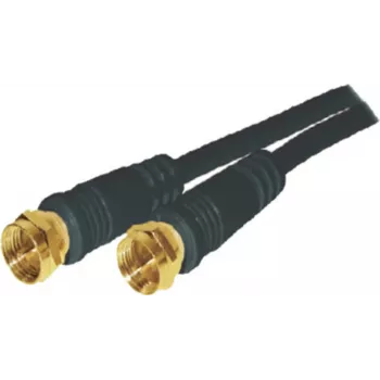 Coaxial Cable S/CONN 80092-G-128CP-S 1.5 m F-type Black