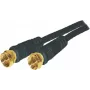 Coaxial Cable S/CONN 80092-G-128CP-S 1.5 m F-type Black
