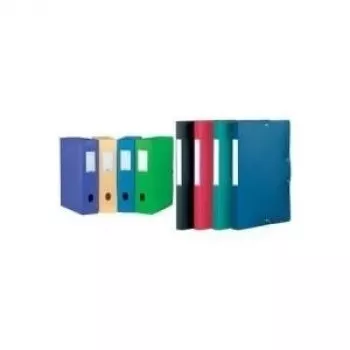 ELBA Memphis Filing Box, Fill Height 60mm, A4, Red, PP 0.7mm, with Writable Spine Label (98602913)