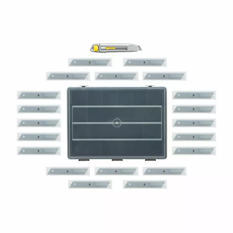 Utility knife blade Stanley STHT10019-9 200 pcs 18 mm Steel