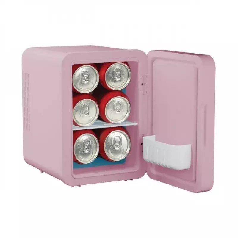 Mini fridge with LED makeup mirror Elle ESDAFX04PUEU 4 L, purple