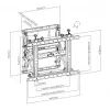 TV wall mount SBOX LVW13-46T for 45–70 inch TVs, VESA up to 600x400
