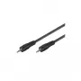 Wentronic Goobay 3,5mm-jack-Connection Cable HQ, Black, 1.5 m - jack 3,5 mm-Plug (3-Pin, Stereo) > jack 3,5 mm-Plug (3-Pin, Stereo) (51658)