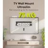 Fixed TV wall mount WENTRONIC Goobay Ultraslim 70822 XL Black for flat screens