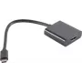 Video cable adapter S/CONN 14-05001 0.2 m USB Type-C to HDMI Type A Black