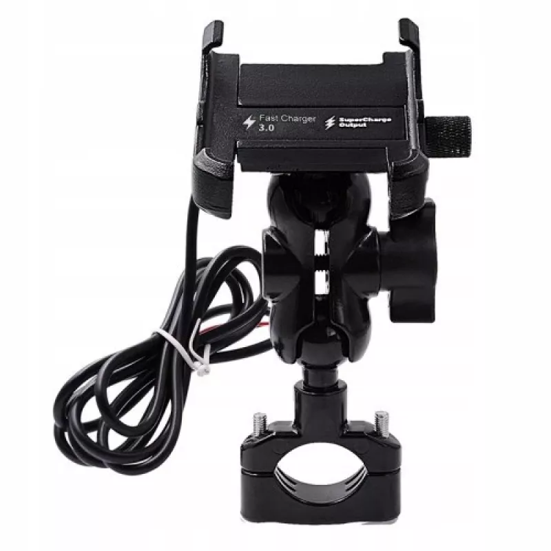 Motorbike Phone Holder Freedconn MC10 + BM2R Head Tube Attachment