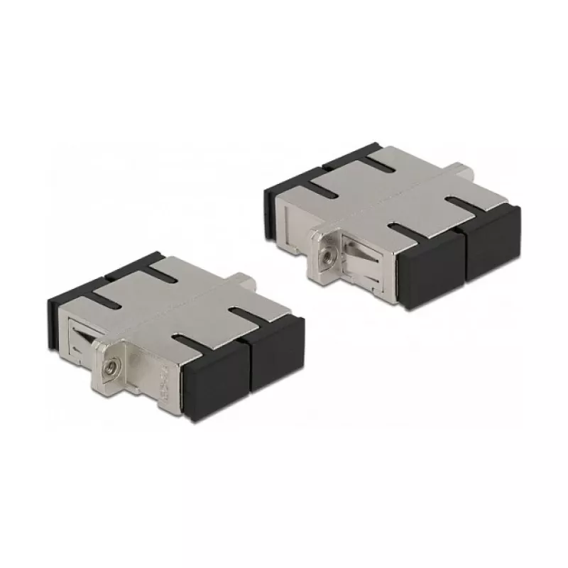 Optical Fiber Coupler SC Duplex female to SC Duplex female Single-mode metal DeLOCK 86873
