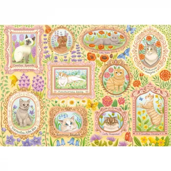 Jigsaw Puzzle schmidt spiele Noble Cats in Blossom, 1000 pieces, model 59792