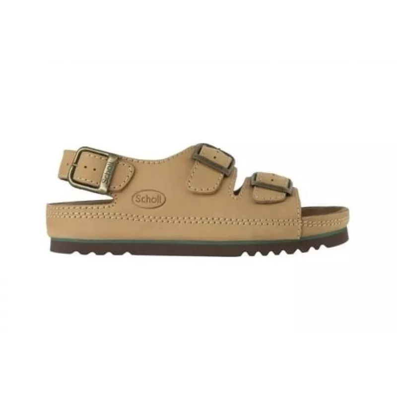 Scholl Air Bag Back Strap Comfortable Sandals Brown 36