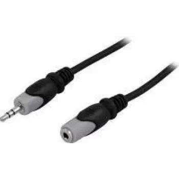 Audio Cable Deltaco MM-164 15m 3.5mm Black Grey