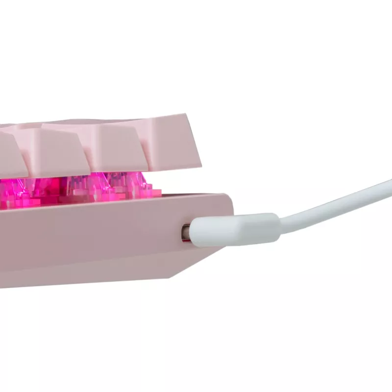 Mechanical Gaming Keyboard White Shark Wakizashi GK-002421V2 Pink US-Blue layout