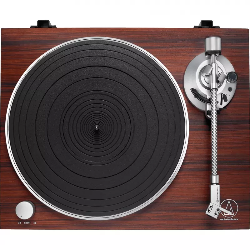 Belt-drive audio turntable Audio-Technica AT-LPW50BTRW Brown Manual