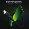 Lightning to USB-A cable Green Cell KABGC12, 2 m, Lightning – USB A, Black
