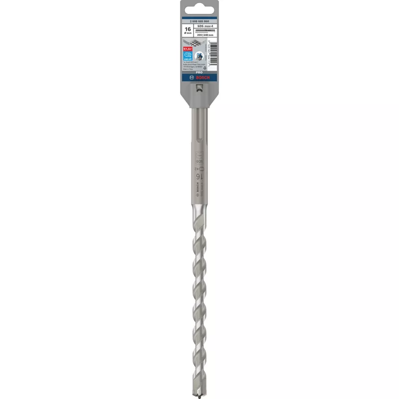 Bosch SDS max-4 Drill Bits, Rotary hammer, 1.6 cm, 340 mm, Brick, Concrete, 20 cm, SDS Max