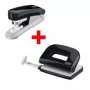 Punch and stapler set NOVUS E210 puncher and E15 stapler, black