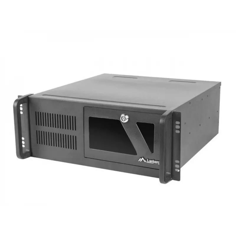 Lanberg SC01-4504-10B Rackmount Server Chassis ATX 450/10 19 inch/4U, Black