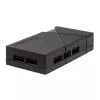 Fan speed controller SilverStone LSB01 — 3-channel manual controller, black, plastic housing, 46×19 mm