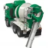 MAN TGA Concrete mixer white and green BRUDER