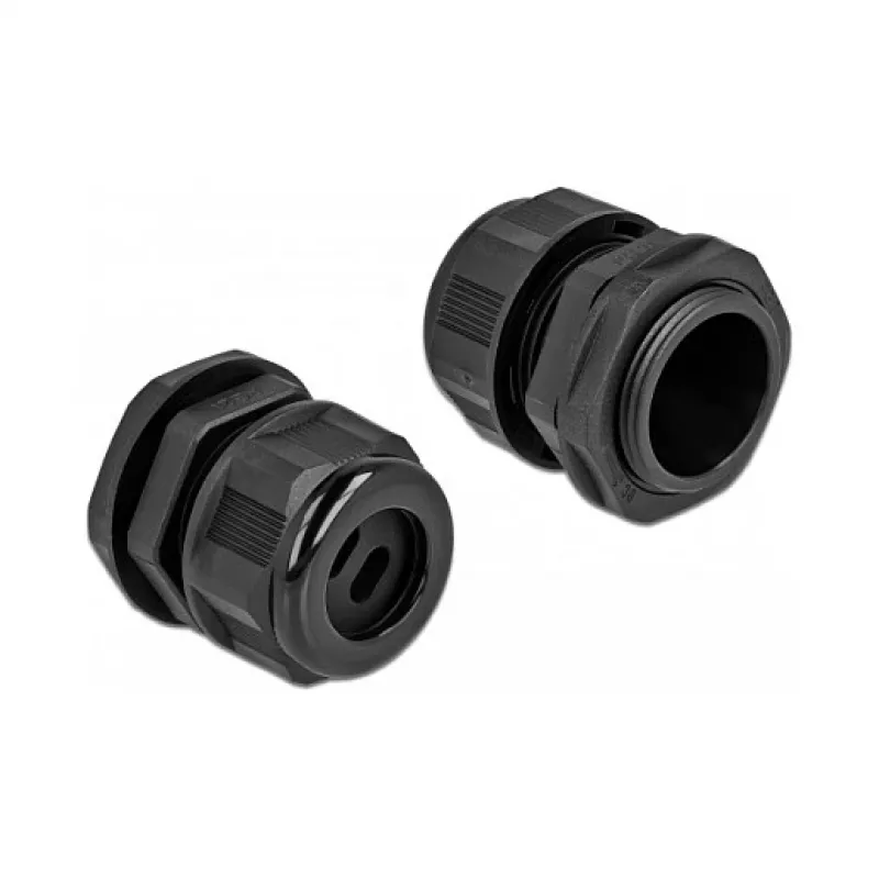 Cable Gland DeLOCK 60391 Black Plastic 2 pc(s)