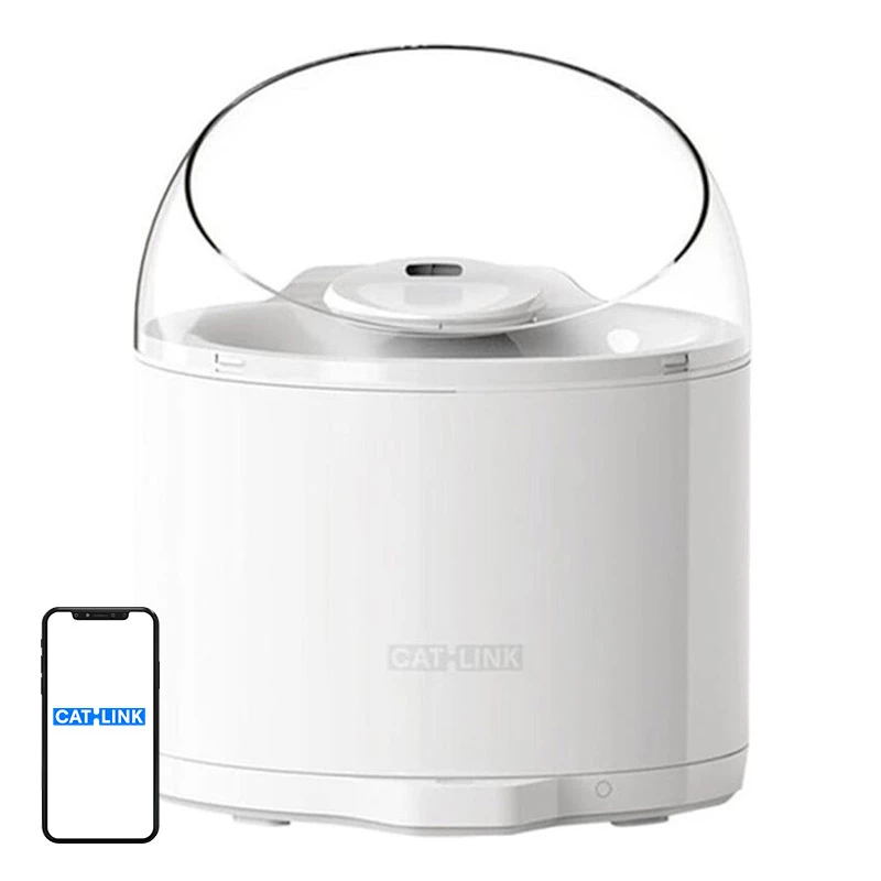 Automatic pet waterer Catlink PURE 2 — 2.6 L ABS white, AC-powered, universal for cats and dogs