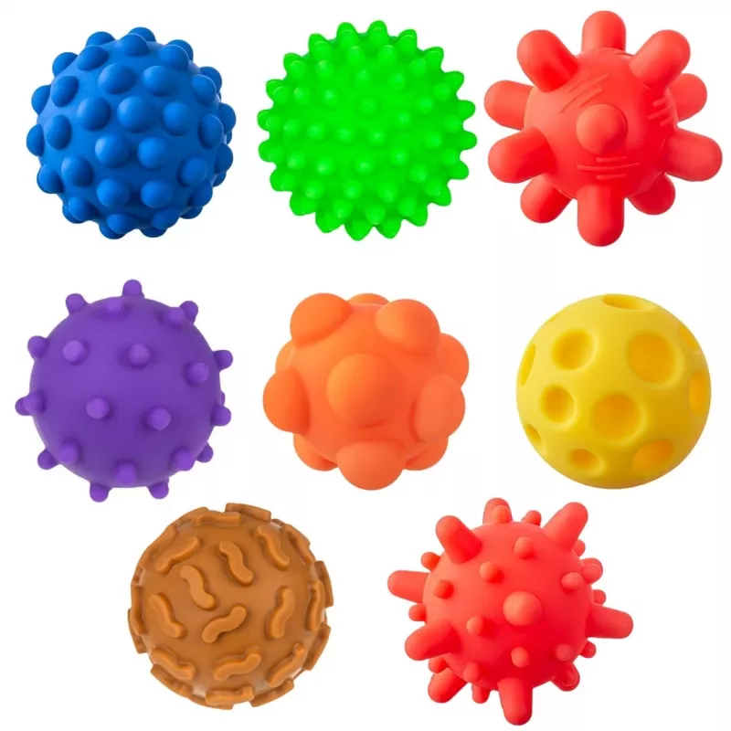 Sensory balls without holes TULLO 8 pcs