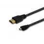 HDMI cable SAVIO CL-39 1 m — Type A (male) to Type D Micro (male), HDMI 1.4, 4096x2160, ARC, Ethernet, gold-plated contacts, black
