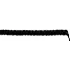 LAPP 73220254 Coiled Cable UNITRONIC® SPIRAL 500 mm / 2000 mm 4 x 0.25 mm² Black 1 pc(s) (73220254)
