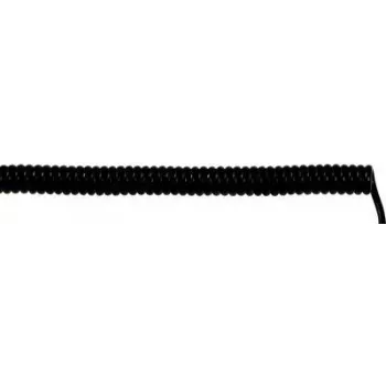 LAPP 73220254 Coiled Cable UNITRONIC® SPIRAL 500 mm / 2000 mm 4 x 0.25 mm² Black 1 pc(s) (73220254)