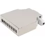 Fiber Optic Distribution Box ShiverPeaks 07-65011 — 8-Port Metal DIN Rail, Grey