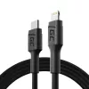 Lightning to USB‑C cable Green Cell KABGC07, 1 m, black, Lightning (male) to USB‑C (male), 480 Mbps