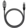 Goobay 70753 USB-C to RJ45 Ethernet CAT 6 Cable for Stable Wired Internet Connection with Router/Modem/Network Switch/Replaces USB to RJ45 Adapter / 1