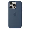 Silicone case with MagSafe for iPhone 16 Pro - Denim
