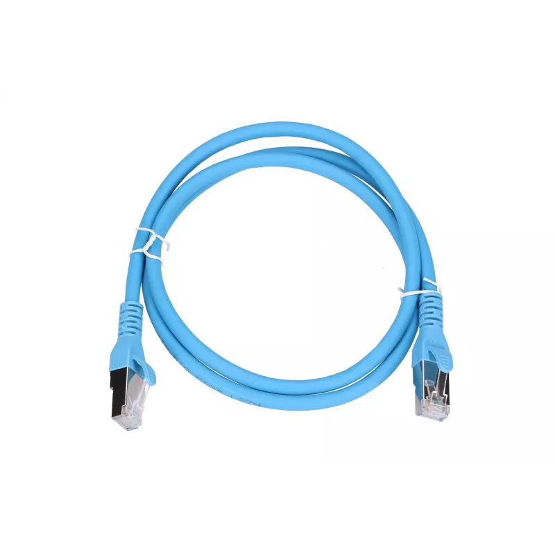 Network Cable Extralink LAN Patchcord Kat.6A RJ-45 Cat6a 1m Blue