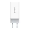 SAVIO LA-07 GaN 65W mains charger, USB, QC4.0+, PD 3.0, White