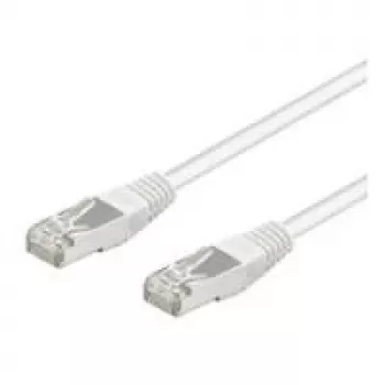 Wentronic Goobay CAT 5e Patch Cable, SF/UTP, White, 0.5 m - CCA Copper Mix (93478)