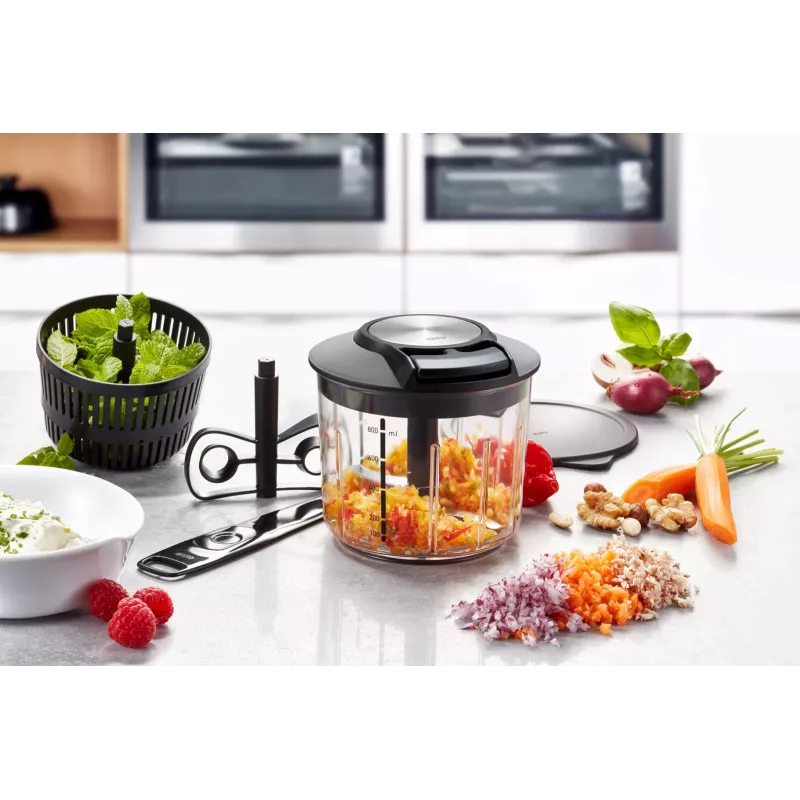 Manual food chopper GEFU SPEEDWING G-13600 - pull-cord multi chopper