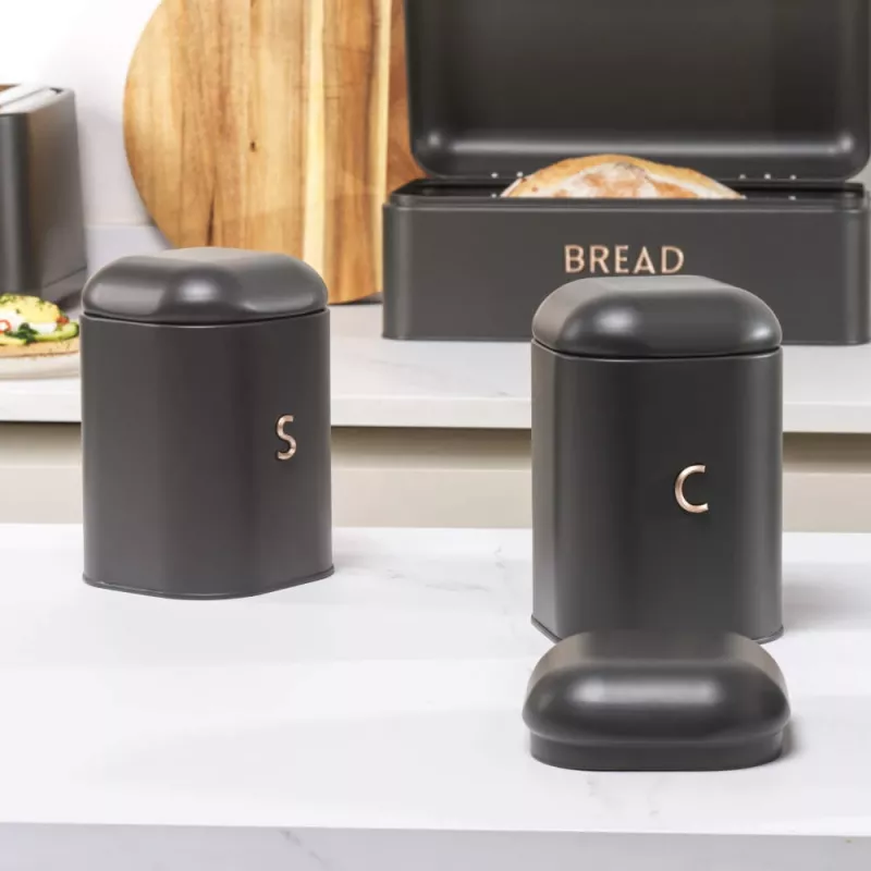 Countertop set Salter BW13731EU7 4-piece Charcoal – kitchen countertop container set
