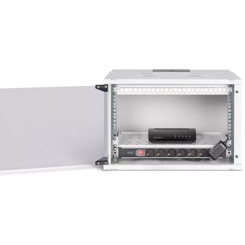 Network set DIGITUS DN-49202-SET 483 mm 7U 540x400 mm rack enclosure with 7U height and 540×400 mm internal dimensions