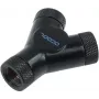 Alphacool HF Y-Connector - G1/4 Rotatable - 3x Internal Thread - Deep Black (17066)